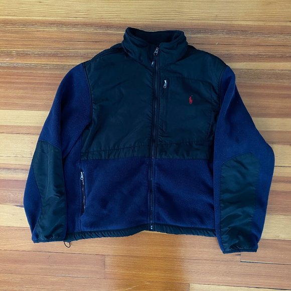 Men's Ralph Lauren Fleece jacket with fold away hood - Picture 1 of 5